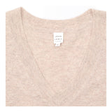 Jumper Taupe Pure Cashmere V-Neck Relaxed Fit