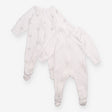 Sleepsuits Zip Up White Tree Print 2 Pack