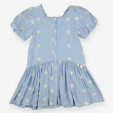 Blue Striped Daisy Dress - Angel & Rocket