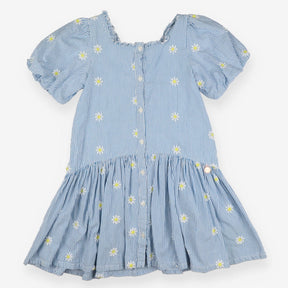 Blue Striped Daisy Dress - Angel & Rocket