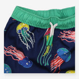 Swimming Short Navy and Green Multicolour Jellyfis