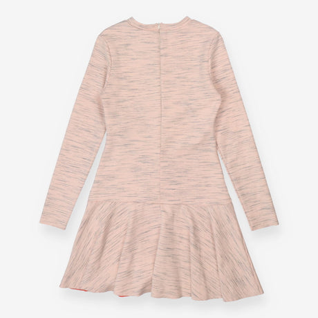 Pink Bessy Jumper Dress -Long Sleeve Flute Hem