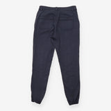 Trousers Tapered Cotton Blend Stretch Navy
