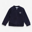 Navy Jersey Bomber Jacket