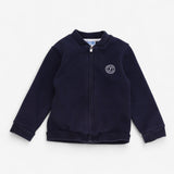 Navy Jersey Bomber Jacket