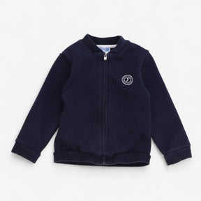 Navy Jersey Bomber Jacket