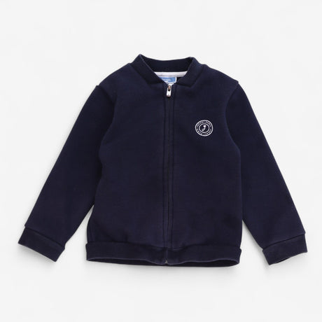 Navy Jersey Bomber Jacket
