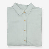 Soft Brushed Long‑Sleeve Shirt – Green