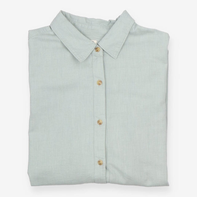 Soft Brushed Long‑Sleeve Shirt – Green
