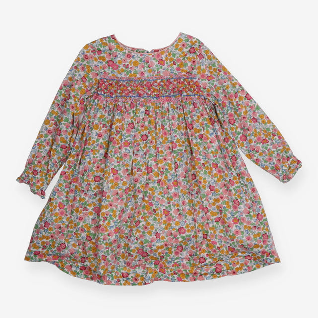 Dress Long Sleeve Pink and Yellow Floral
