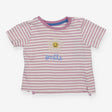 T Shirt Lilac and White Strips with Daisy 