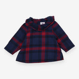 Tunic Collared Blue and Red Tartan