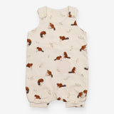 Homemade Dungarees Shortie Cream Beavers