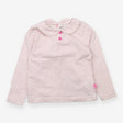 Collared Top Pink Flower Print