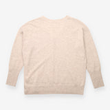Jumper Taupe Pure Cashmere V-Neck Relaxed Fit