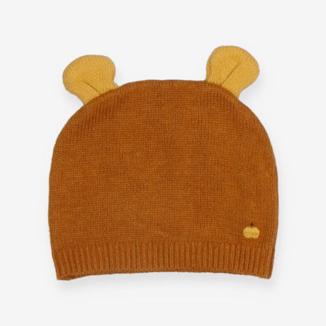 Beanie Knit Mustard with Ears