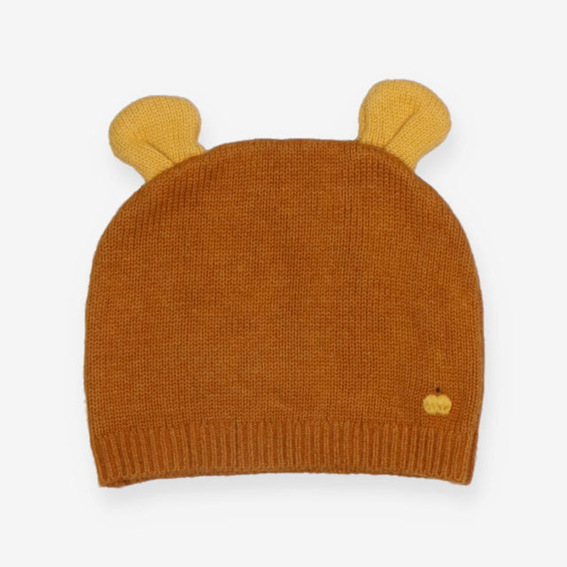 Beanie Knit Mustard with Ears