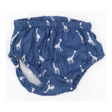 Blue Giraffe Dress with Bloomers