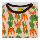 Dress long sleeve towelling with carrots