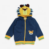 Zip Hoodie Blue Lion & Tiger