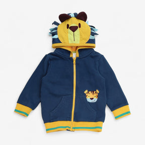 Zip Hoodie Blue Lion & Tiger