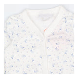 Romper white blue flowers