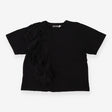 Cotton Frill T-shirt - Black