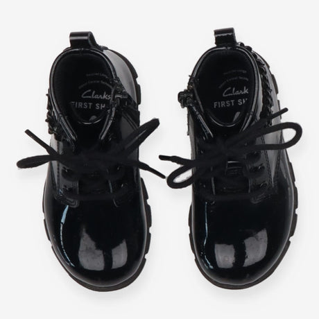 Black Patent Charm Boots
