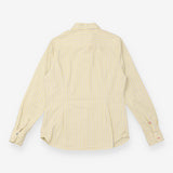 Joules Yellow Blue Striped Cotton Shirt Contrast B