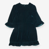 Nobody's Child Dress Emerald Green Velvet Mini