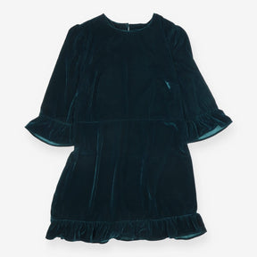 Nobody's Child Dress Emerald Green Velvet Mini
