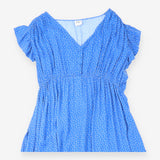 Dress Blue White Polka Dot Maternity Midi