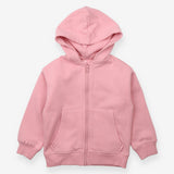 Pink hoodie with pink zip