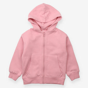 Pink hoodie with pink zip