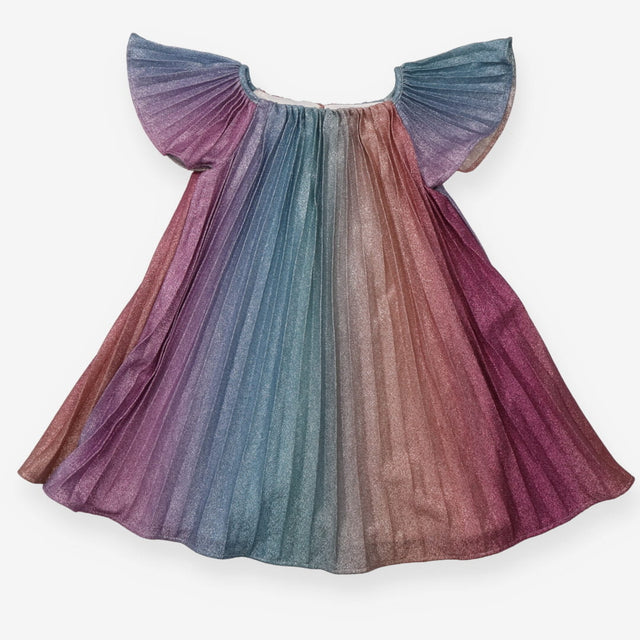 Dress rainbow pleated