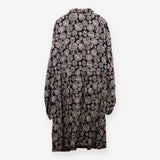 Dress black with cream pattern - maternity
