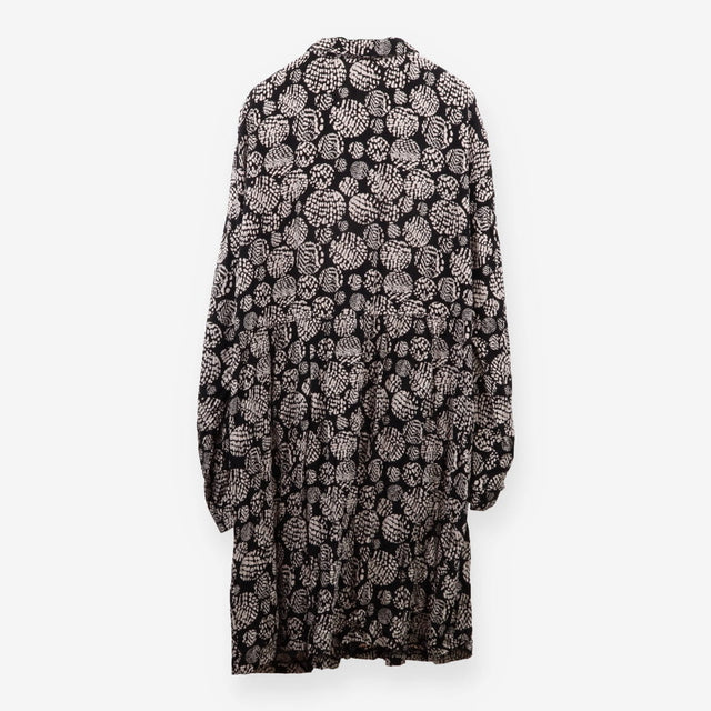 Dress black with cream pattern - maternity