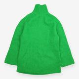 Jumper Bright Green Mohair Wool Oversized Roll Nec