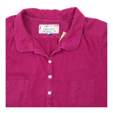 Berry Purple Short Sleeve Cotton Jersey Shirt Top