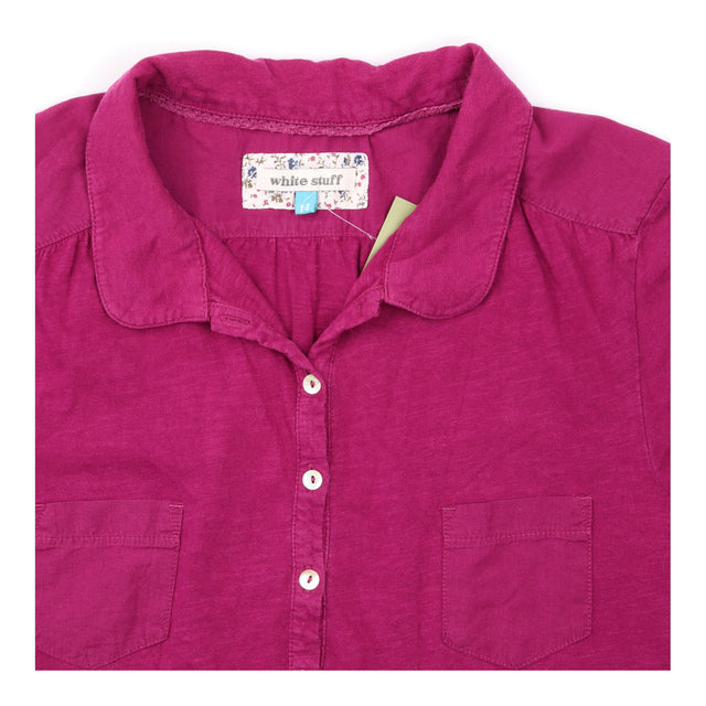 Berry Purple Short Sleeve Cotton Jersey Shirt Top