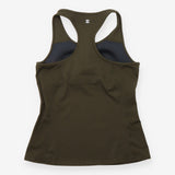 Khaki Power Medium-Support Bra Tank Top