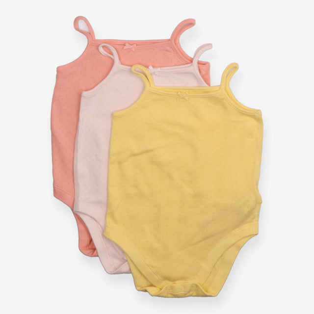 Bodysuit vest pink yellow 3 pack