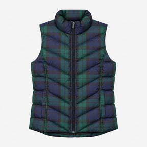 Gilet Puffer Down Filled Tartan