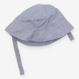 Blue Striped Sunhat with Boat Pocket