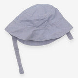 Blue Striped Sunhat with Boat Pocket