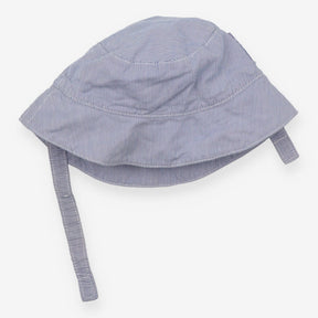 Blue Striped Sunhat with Boat Pocket