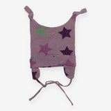 Purple star knot hat