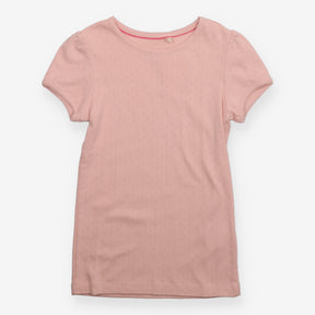 Baby pink pointelle t-shirt