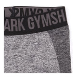 Leggings Grey Marl Logo Waistband Full Length Acti