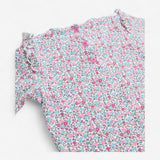 T-Shirt Long Sleeve Ditsy Floral with Frilly Shoul